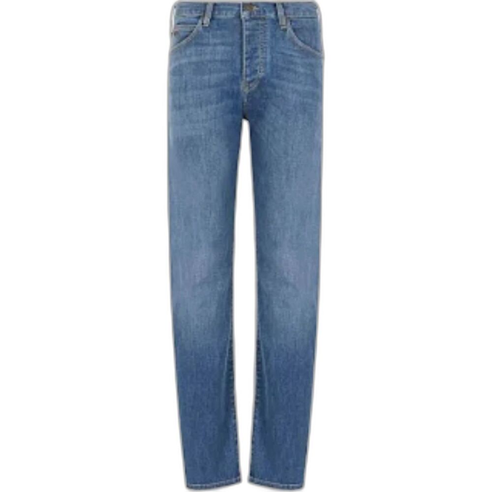 Emporio Armani Faded Mom Jeans High Waist High Rise Relaxed Fit Straight Leg 30